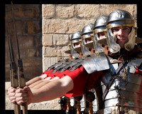 Photographs of the Roman Ermine street guard in Lincoln UK