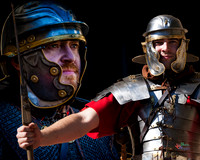 Photographs of the Roman Ermine street guard in Lincoln UK