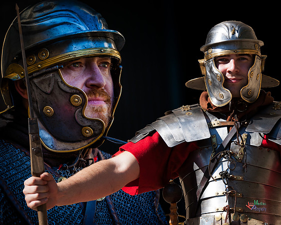 Photographs of the Roman Ermine street guard in Lincoln UK