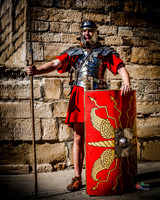 Photographs of the Roman Ermine street guard in Lincoln UK