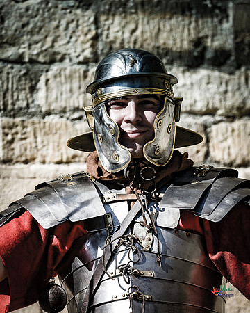 Photographs of the Roman Ermine street guard in Lincoln UK