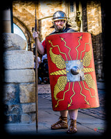 Photographs of the Roman Ermine street guard in Lincoln UK