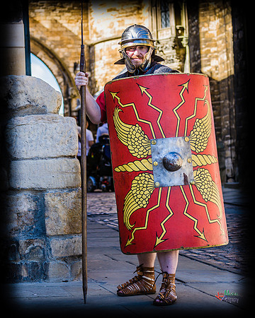 Photographs of the Roman Ermine street guard in Lincoln UK