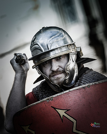 Photographs of the Roman Ermine street guard in Lincoln UK