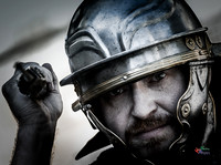 Photographs of the Roman Ermine street guard in Lincoln UK