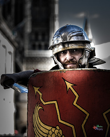 Photographs of the Roman Ermine street guard in Lincoln UK