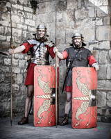 Photographs of the Roman Ermine street guard in Lincoln UK