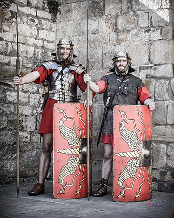 Photographs of the Roman Ermine street guard in Lincoln UK