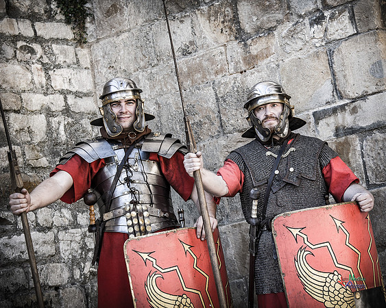 Photographs of the Roman Ermine street guard in Lincoln UK