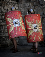 Photographs of the Roman Ermine street guard in Lincoln UK