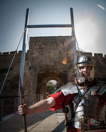Photographs of the Roman Ermine street guard in Lincoln UK