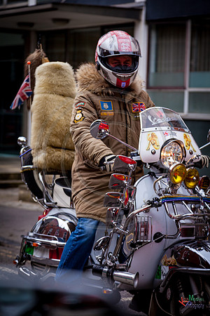 A scooter festival in Lincoln UK 2017