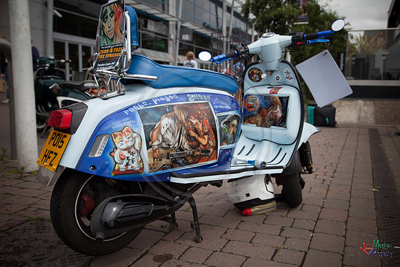 A scooter festival in Lincoln UK 2017