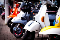A scooter festival in Lincoln UK 2017