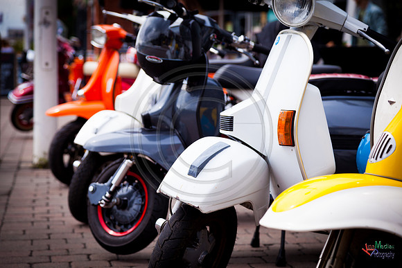 A scooter festival in Lincoln UK 2017
