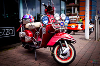A scooter festival in Lincoln UK 2017