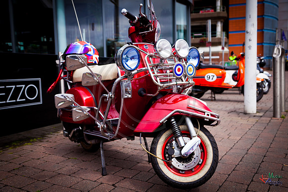 A scooter festival in Lincoln UK 2017