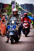 A scooter festival in Lincoln UK 2017