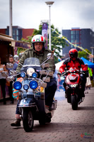 A scooter festival in Lincoln UK 2017