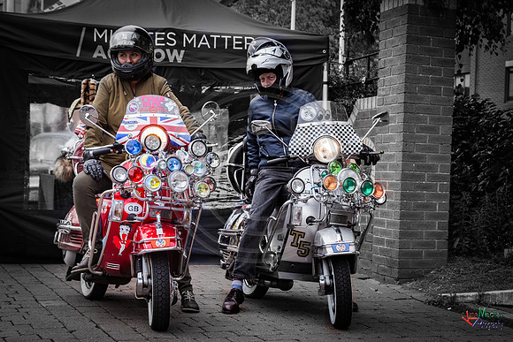 A scooter festival in Lincoln UK 2017