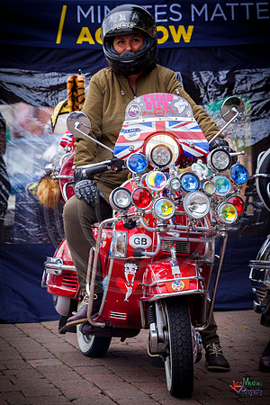 A scooter festival in Lincoln UK 2017