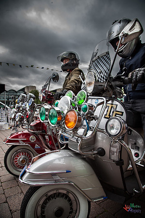 A scooter festival in Lincoln UK 2017
