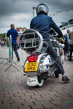 A scooter festival in Lincoln UK 2017