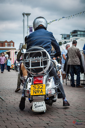 A scooter festival in Lincoln UK 2017