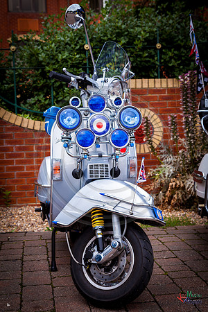 A scooter festival in Lincoln UK 2017