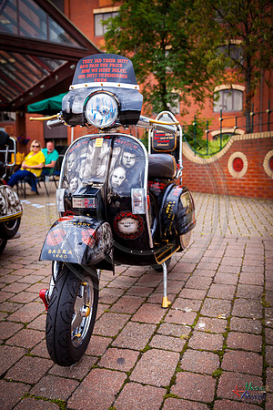 A scooter festival in Lincoln UK 2017