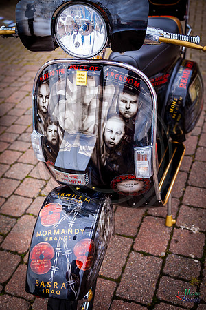 A scooter festival in Lincoln UK 2017