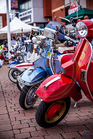 A scooter festival in Lincoln UK 2017