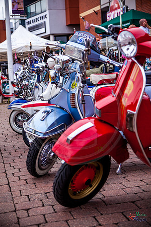 A scooter festival in Lincoln UK 2017