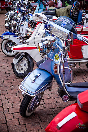 A scooter festival in Lincoln UK 2017