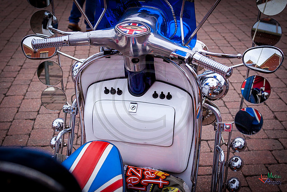 A scooter festival in Lincoln UK 2017