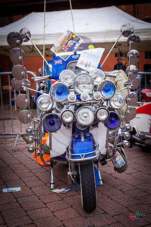 A scooter festival in Lincoln UK 2017