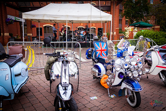 A scooter festival in Lincoln UK 2017