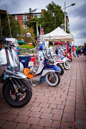 A scooter festival in Lincoln UK 2017
