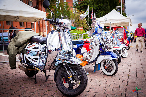A scooter festival in Lincoln UK 2017