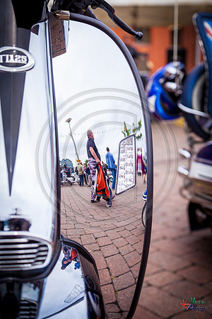 A scooter festival in Lincoln UK 2017