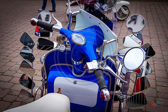 A scooter festival in Lincoln UK 2017