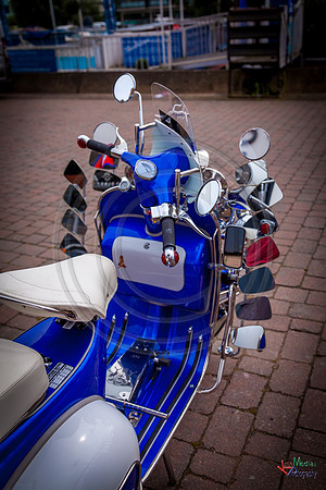 A scooter festival in Lincoln UK 2017