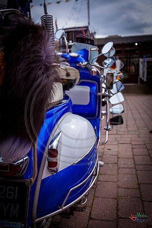 A scooter festival in Lincoln UK 2017