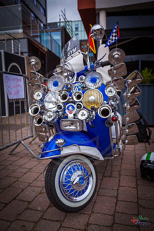 A scooter festival in Lincoln UK 2017