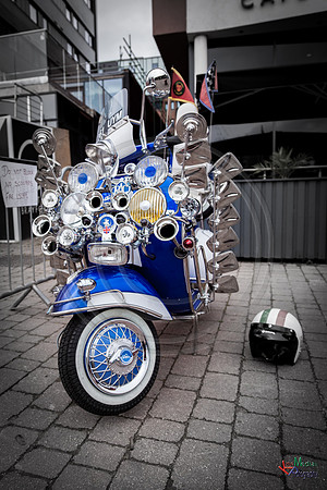 A scooter festival in Lincoln UK 2017