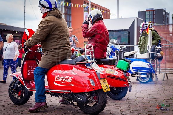 A scooter festival in Lincoln UK 2017