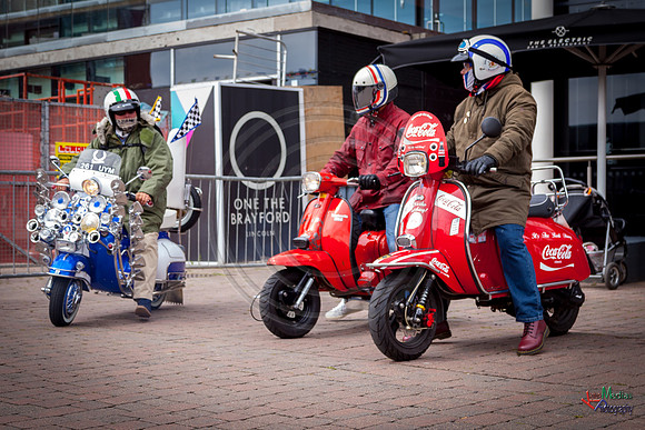 A scooter festival in Lincoln UK 2017