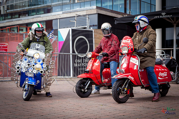 A scooter festival in Lincoln UK 2017