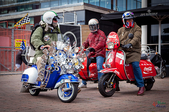 A scooter festival in Lincoln UK 2017
