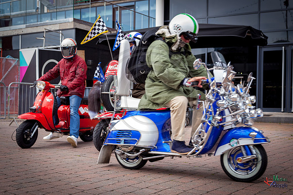 A scooter festival in Lincoln UK 2017